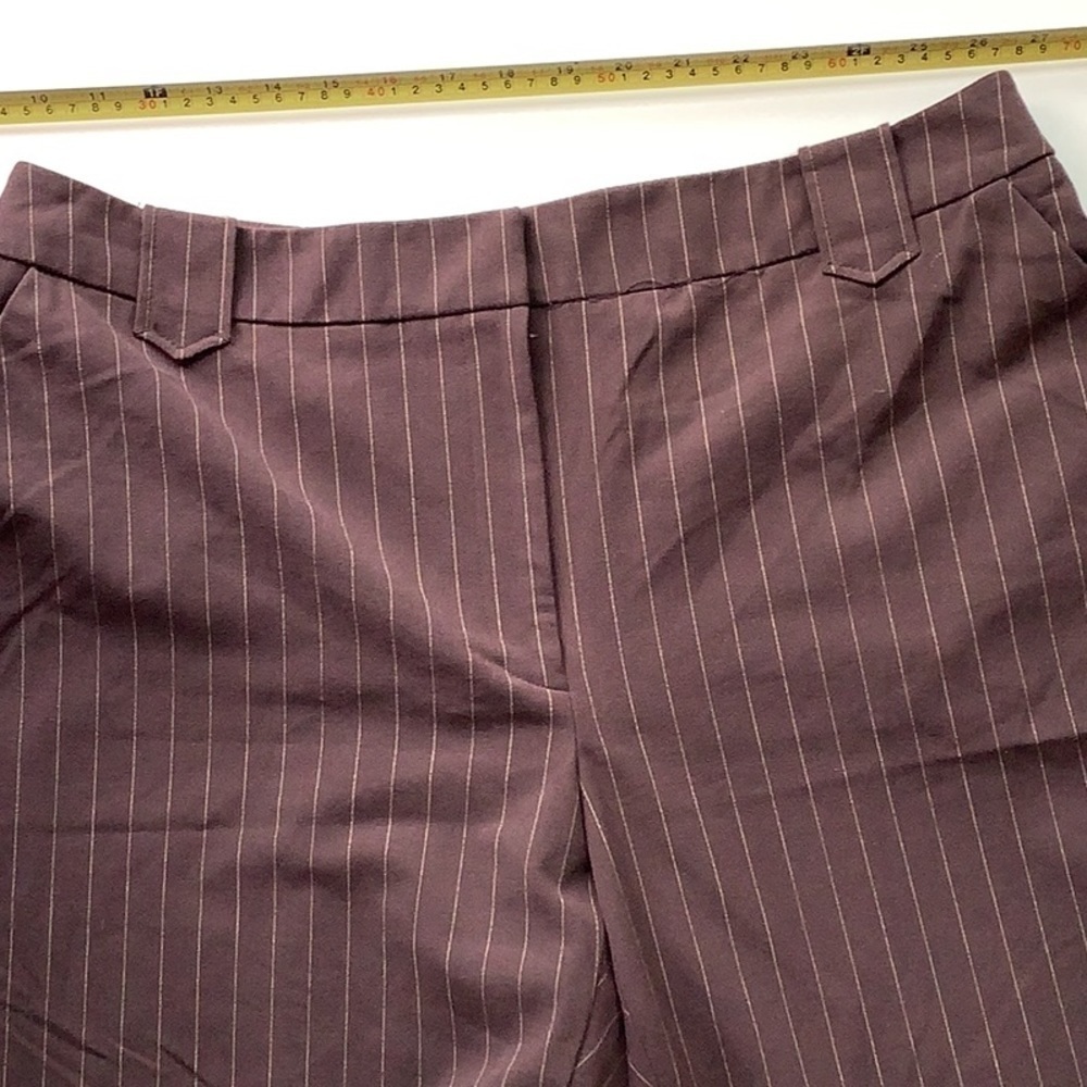 Apostrophe stretch brown pinstripe dress pants‘ Size 16 - Picture 3 of 8